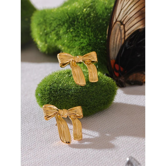 Bowknot Bow Stud Earrings