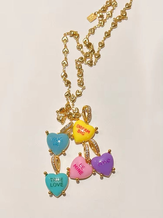 Colorful Heart Necklace