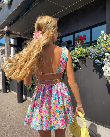 Flower Print Dress