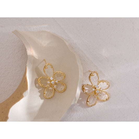 Zir Flower Earrings