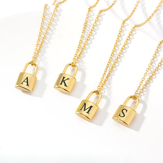 Lock Letter Necklace